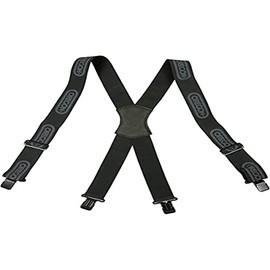 OREGON 562411 Black Logger Braces with Metal Clips