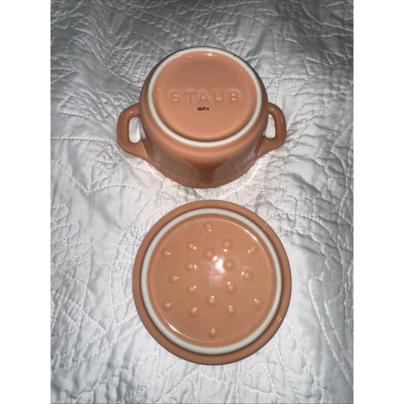 Staub New STAUB Mini La Cocotte Pink Ceramic Casserole Dish