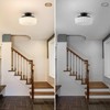 youngrender Schoolhouse Light Fixture Modern Black Flush Mount Ceiling Lighting