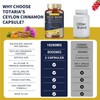 (2 Packs) 18-in-1 Organic Ceylon Cinnamon Capsules 20:1 Extract, Powerful