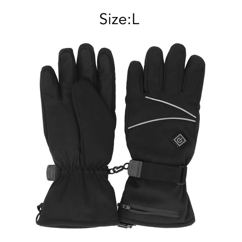 Heated Gloves Skiing Snowboarding Electric Battery Heated Gloves with 3
