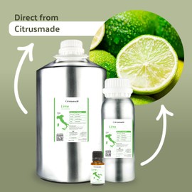 Nature Packaged Lime Essential Oil - Direct from Citrusmade in Sicily- Pure Essential Oils for Diffusers and Aromatherapy in The Mediterranean - 100% Pure Therapeutic Grade (8oz)