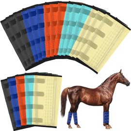 Paterr 20 Pcs Mesh Fly Boots for Horse Breathable Horse Leggings Mesh Horse Boots Protective Horse Leg Horse Fly Leggings Horse Fly Boots Prevent Flies and Mosquitoes Bites Reduces Stress Stomping