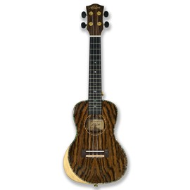 24" Concert acoustic Ukulele, Gloss Polish Butterfly wood Body