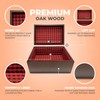 Blake & Lake Large Oak Wood Keepsake Box - Wooden