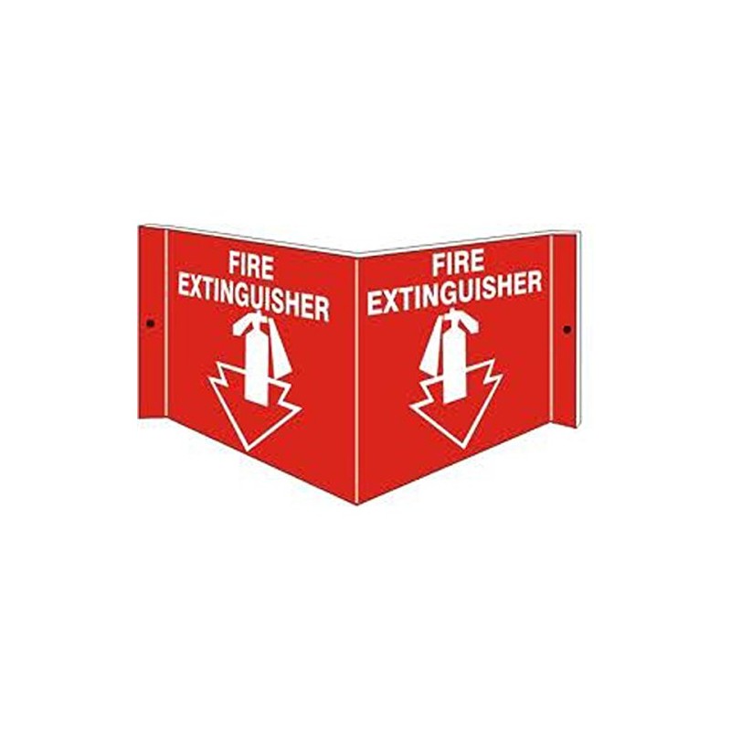 FIRE EXTINGUISHER Decal Vinyl Press On Adhesive Pressure Sensitive 2.25"