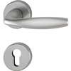 Hoppe New York handle set with rosettes PZ profile cylinder,