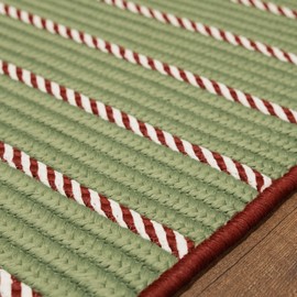 Colonial Mills Naughty Elf Stripe Christmas Rug - Green 22" x 34"