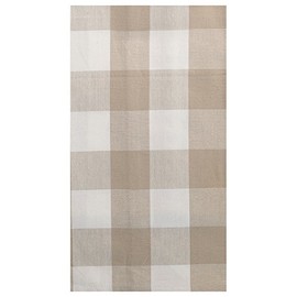 C&F Home Franklin Buffalo Check Gingham Plaid Woven Sandstone Tan and White Cotton Kitchen Towel Decor Decoration 18" x 27" Beige