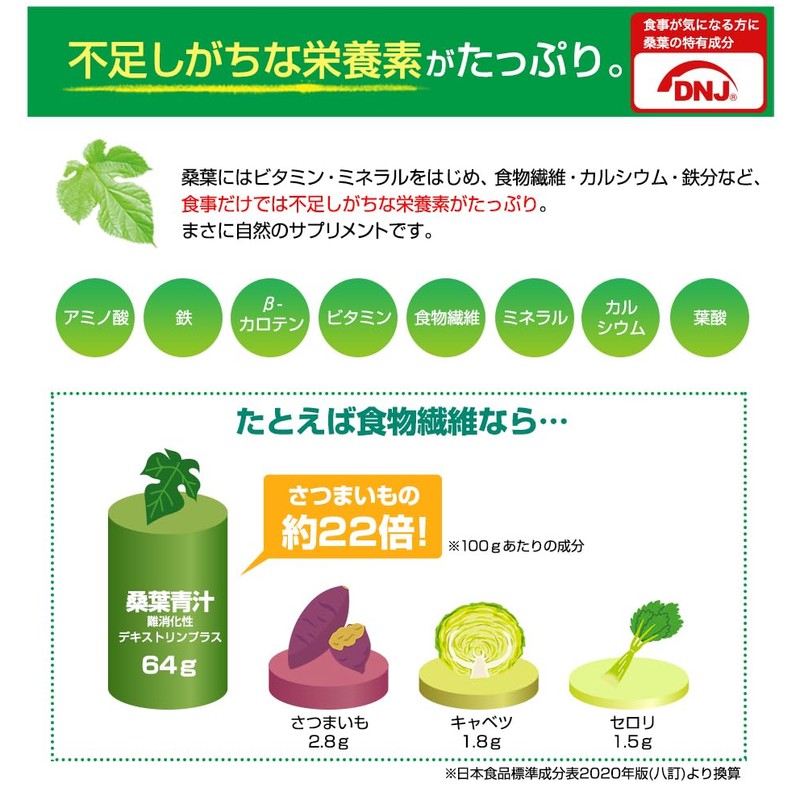 Phiten Mulberry Leaf Green Juice with Resistant Dextrin Plus 2.5g
