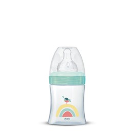 DODIE Anti Colic Bottle with Round Nipple 150ml 0-6 Months Round Pacifier 3 Speeds Flow 1 Blue