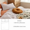 MOHAP Warm Bedding Double Duvet Cover Set 3 PCS Plain