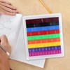 Perfeclan 51Pcs Unit Fraction Fraction Games Fraction Manipulatives Rainbow Fraction