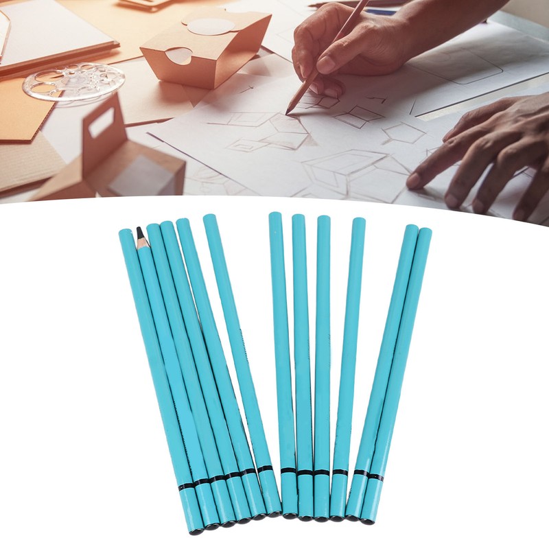 12pcs Charcoal Pencils Set Synthetic Wood Sketching Drawing Pencils for