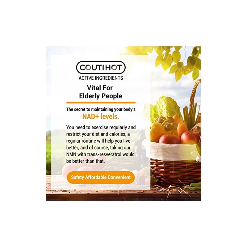 NMN and Trans-Resveratrol 1100mg - with Black Pepper Extract Blend