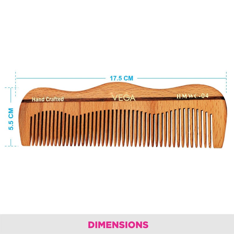 Vega Grooming Wooden Comb