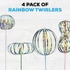 SENSORY4U Rainbow Twirler Stick - 4 Pack - Magic Party