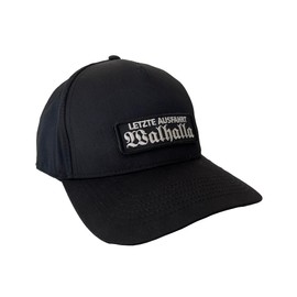 No Face No Name Walhalla Baseball Cap in Black Unisex Freely Adjustable, black