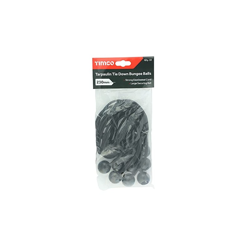 TIMCO Tarpaulin Tie Down Bungee Balls - Secure Tarpaulin Easily