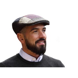 Donegal Touring Cap Tweed Hat (Large, Patchwork)