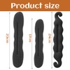 3 Stück Magischer Haarknoten, Dutt Maker, Duttkissen, Hair Bun Maker,