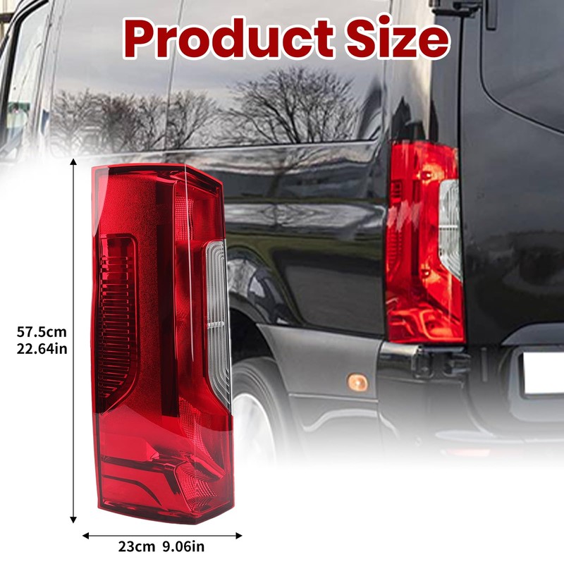 Tail Light Compatible with 2019-2026 Mercedes Sprinter and Freightliner Sprinter