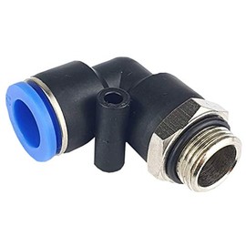 IQS Angle Plug Fitting G 1/4 Inch 8 mm Compressed Air & Gases O-Ring Seal