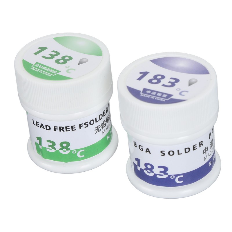 Electronic Chip Solder Paste 50gx2 138℃ and 183℃ Multifunctional Soldering