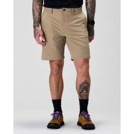 Huckberry Proof Equator Hybrid Short - 9", Mens Shorts, Dune, 32