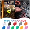 sourcing map Universal Fader Knobs, Red Mixer Fader Caps Slider
