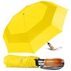 Lejorain Large Folding Umbrella Windproof - Auto Open Close Folding