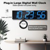 CHKOSDA Digital Wall Clock, Oversize Led Digital Clock Large Display