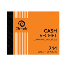 Olympic Carbonless Cash Receipt Book NO.714 100x125 50 Leaf