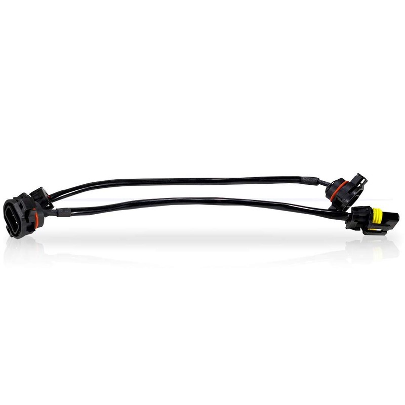 LED Fog Light Wiring Harness Connector Compatible with Jeep Wrangler