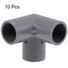 TA-VIGOR 10Pcs 20mm PVC Pipe Fittings, 3 Way Elbow Tee