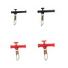 1" Sliding Swivels Fishing Accessories, 50 Pcs Red Finish, for