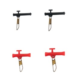 1" Sliding Swivels Fishing Accessories, 50 Pcs Red Finish, for Bottom Slip, Ideal for Surf, Pier & Saltwater Fishing Setups