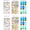 Rainbow Decal Nails Sticker Nails Tatuajes De Uñas Mario Bros