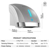 modunful Hand Dryers for Bathrooms Commercial, Electric Hand Dryer Touchless,