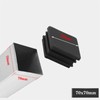 Zaky 9 pcs Plastic Square End Cap Tubing Tube Inserts