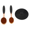 2pcs Sunscreen Applicator Brush Soft Fiber Hair Sunscreen Brush with