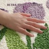 Wave-Shaped Tulip Bath Mat, Soft Non-Slip Fluffy Fresh Flowers Bathroom