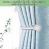 2 Packs Curtain Holdback, Wall Mounted Curtain Tie Backs Metal