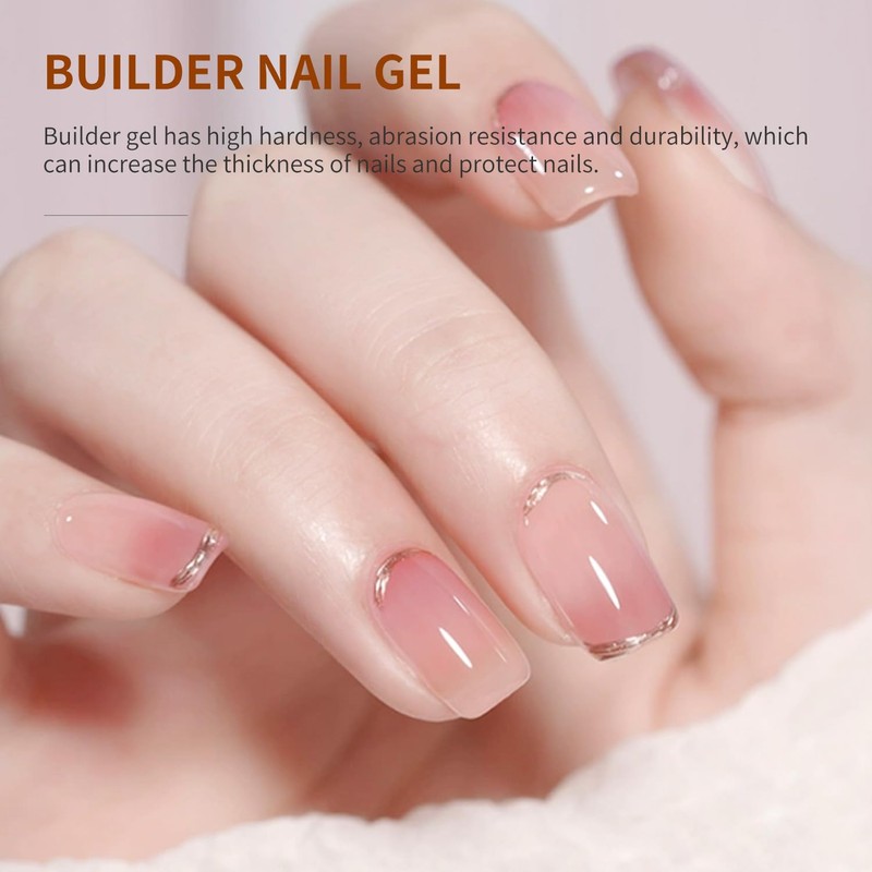 JODSONE 10 ml Builder Gel, Nail Glue for Shiny, Durable,
