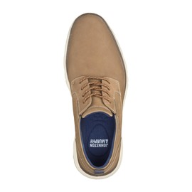 Johnston & Murphy Men’s Jenkins Plain Toe Shoe, Taupe Nubuck, 12