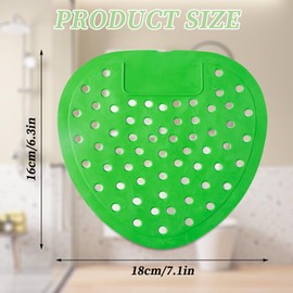 4 Pack Lemon Urinal Screen, Anti-Splash Anti-Clogging Urinal Cakes, Universal Urinal Mats Pads for Men Bathroom Toilets Office Hotels, Lasts Up to 30 Days (4 Colors)