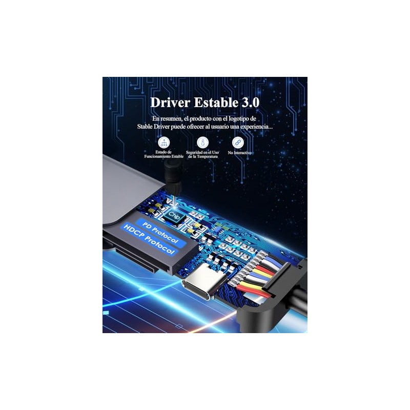 LENTION 7 en 1 Hub USB C a HDMI 4K60Hz,