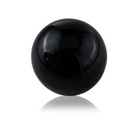 Modern Day Accents 4394 Bola Negra Black Sphere, Aluminum, Filler, Decorative Orbs, Tabletop Modern Decor, Decorative Balls for Centerpiece Bowls, Home Office, Decor, 3-inch Ball