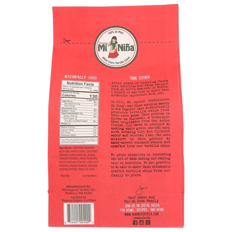 Mi Nina Chips Tortilla Pico De Ga 12 OZ