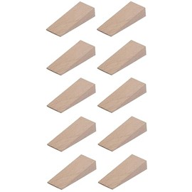 cyclingcolors 10 x Wooden Wedges Small Door Assembly for Crafts Wide Furniture Door Wedges Wood Furniture Wedges 55 mm x 20 mm x 6 mm
